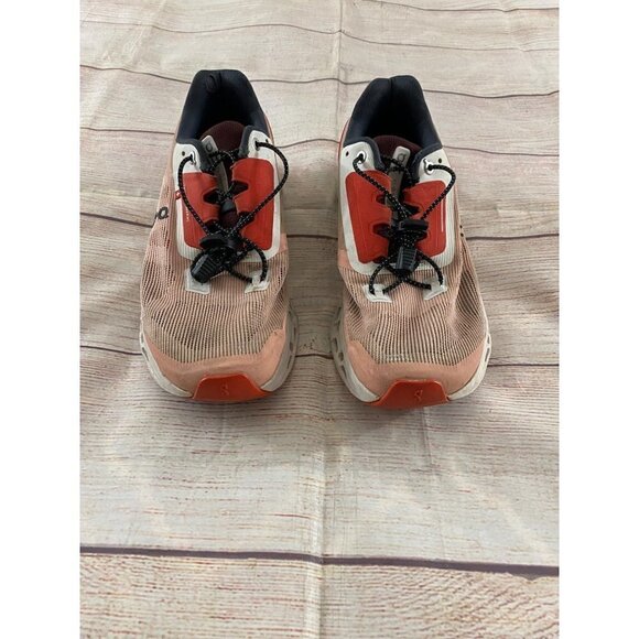 On Cloud Women's Running Shoes Orange And White - 9.5 - Picture 2 of 11